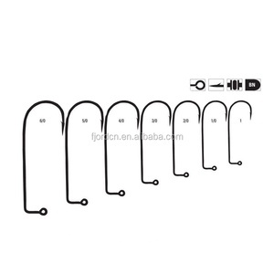 Hameçons forgés en nickel noir à 90 degrés pour leurres de pêche en eau douce et en eau salée - Product Image 4