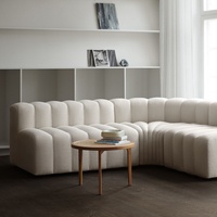 Canapé d'Angle Modulaire Arrondi Design Moderne, Mobilier de Salon