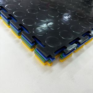 Vente en gros Offre Spéciale revêtement de <span class=keywords><strong>sol</strong></span> industriel <span class=keywords><strong>gris</strong></span> noir diamant pièce de monnaie Carreaux en <span class=keywords><strong>pvc</strong></span> à emboîtement Plancher d'atelier en plastique - Product Image 4