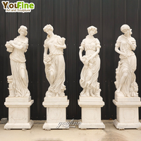 Life Size Outdoor Garden Decor Modern Four Season Outside Marble Statues