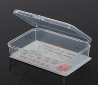 Boîtes de présentation rectangulaires en plastique PP transparent recyclables personnalisées avec couvercle pour le rangement de vis et de composants de quincaillerie