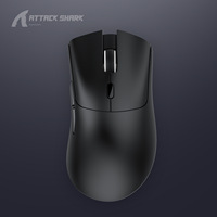 Souris sans fil Attack Shark R1, souris de jeu BT, souris virale testée par des influenceurs, capteur PAW3311, taux de réponse de 1000 Hz