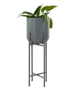 Modern Style Grey Planter Indoor Outdoor Use Customizable Raised <b>Stand</b> Minimum Order 30 Units for Garden <b>plant</b> <b>stand</b> - Product Image 4