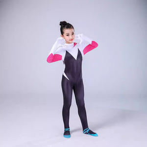 ชุดจั๊มสูทคอสเพลย์ฮาโลวีนสำหรับเด็กผู้หญิงชุดโกเวนสไปเดอร์แมนสำหรับผู้หญิง - Product Image 4