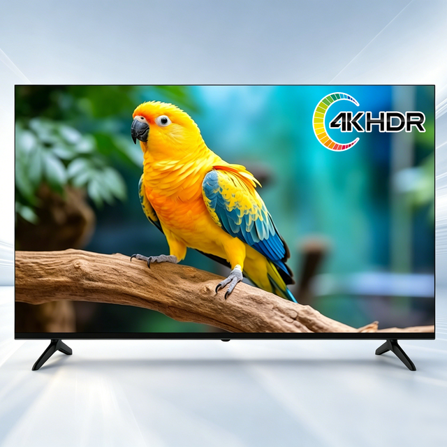 Hot Sell 4K Smart TV Ultra Slim UHD LED Television with Smart Cast Voice Control WiFi BT Multi-Interfaces for Home Use