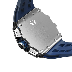 Reloj Mecánico Automático Cronógrafo de Alta Calidad, Estilo Tonneau, para Hombre, Deportivo, Elegante, de Marca, con Correa de Silicona, <span class=keywords><strong>Seiko</strong></span> - Product Image 4
