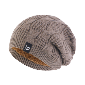 Bonnets tricotés d'hiver unisexes doublure en peluche vente en gros de casquettes acryliques à la mode style d'image d'impression numérique garder au chaud pour l'extérieur - Product Image 4