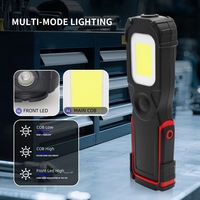 Lampe de travail LED rechargeable 20W 1000LM, portable, étanche, avec support, alimentée par batterie, projecteur COB