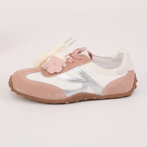 2026 new design spring collection - Retro flat lace-up shoes - Versatile casual sportswear - Color <b>block</b> patterned shoes - Product Image 3