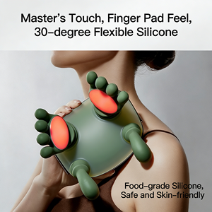 Masseur de cou et d'épaules de haute qualité avec vibration 6D, pétrissage et compresse chaude pour soulager les muscles du corps - Product Image 4