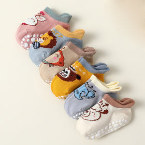 Enfants d'âge préscolaire saisir 3D dessin animé Animal bébé chaussettes nouveau-né tricoté anti-dérapant 6 paires ensemble garçons et filles bébé chaussettes de sol <span class=keywords><strong>taille</strong></span> <span class=keywords><strong>0</strong></span>-<span class=keywords><strong>3</strong></span> - Product Image 1
