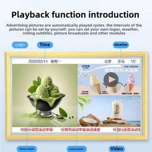 Smart HD Wall-Mounted Decorative <b>Frame</b> Screen Indoor Electronic Photo <b>Album</b> Digital Signage Ad Machine Text Display SDK Function - Product Image 2