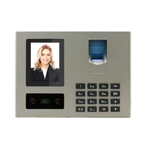 Face and fingerprint time and attendance machines can hang or swing real voice alerts Employee Attendance Machine Time Recorder