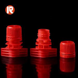 Tapones de Plástico Rojos al por Mayor con Boquilla Antiderrames y Tapa de Rosca <span class=keywords><strong>para</strong></span> Bolsas - Product Image 1