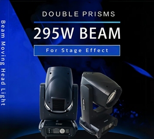 ไฟส่องเวทีแบบเคลื่อนที่ Beam 295W 2 ชิ้นใน 1 กล่อง พร้อมปริซึมคู่ โปรเจคเตอร์ไฟเวที หลอดฮาโลเจน ควบคุมด้วย DMX512/เสียง สำหรับ KTV - Product Image 1