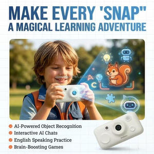 Appareil photo numérique IA pour enfants MANXI avec capteur CMOS vidéo 4K, 8 personnages IA, écran 4,0 pouces pour l'étude et le divertissement - Product Image 2
