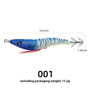 Shrimp Lure with Squid Hook Effective Jigging <strong>Bait</strong> for Salmon Sea Bass Tilapia Freshwater <strong>Fish</strong> in Rivers - Product Image 1