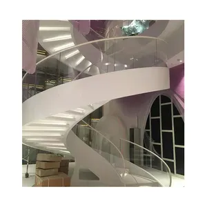 Pemasok Tiongkok Influencer luar ruangan tangga restoran melingkar tangga Spiral besar