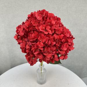 批发人造绣球花 5 朵绣球花束 丝质花 真实感绣球花束 适合婚礼活动装饰 - Product Image 6