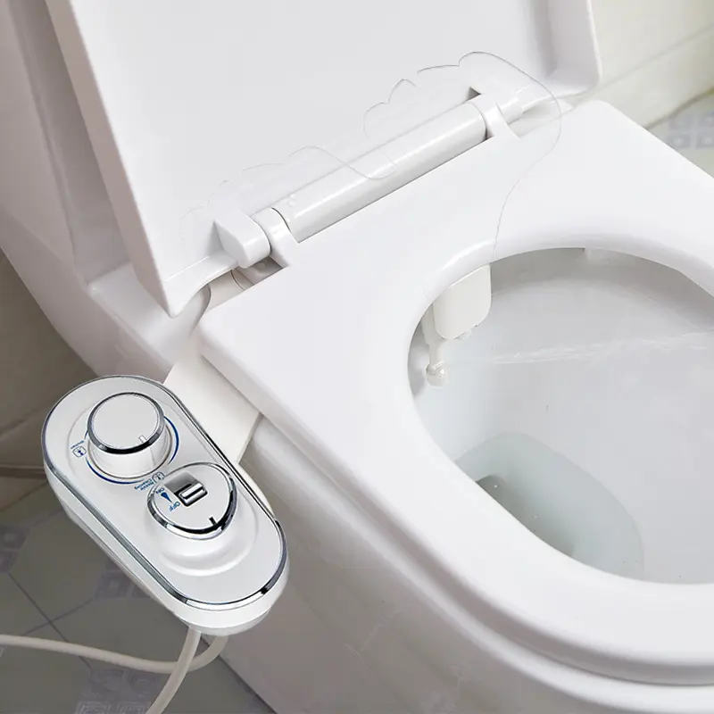 Bidet meccanico Non elettrico sedile del water personalizzato retrattile bagno Bidet accessorio wc con doppio ugello