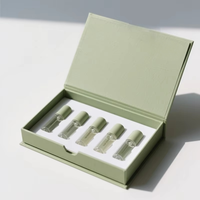 Boîte cadeau magnétique en papier magnétique de luxe pour échantillons de parfum, emballage de produit