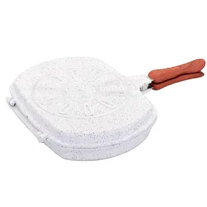 32Cm Bán Hot Chất Lượng Cao Chết Đúc Nhôm Lớp Phủ Gốm Đôi Grill Pan