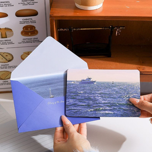 Buste di Carta di Lusso Personalizzate con Logo e <span class=keywords><strong>Cartoline</strong></span> di Ringraziamento di Alta Qualità, Stampa Offset - Product Image 2