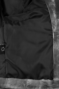 Chaqueta de Mujer Personalizada 100% Cuero Nappa Suave Blanco y Negro, Cierre YKK, Marca Privada OEM/ODM, Estilo Lujoso y Elegante - Product Image 5