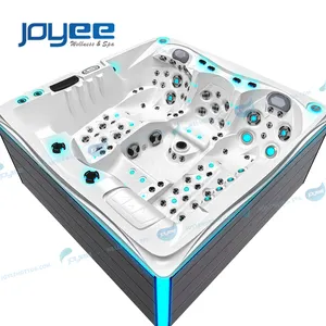 JOYEE luxury acrylic 4 5 persons jakuzi hydro massage whirlpool hottub US balboa system spa outdoor hot tub