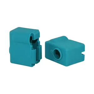 3D Printer Parts Custom Aluminum Heater Block with Silicone Sock Heat Resistant Blocks Hotend PT100 Thermistor J-head