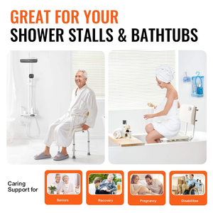 <span class=keywords><strong>Chaise</strong></span> de douche réglable avec dossier, design antidérapant, légère, <span class=keywords><strong>pour</strong></span> <span class=keywords><strong>baignoire</strong></span> et douche, siège et dossier <span class=keywords><strong>pour</strong></span> personnes âgées - Product Image 5