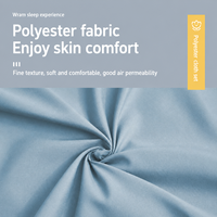 Ensemble de draps en tissu brossé doux, 85 GSM, polyester, 4 pièces, ensemble de literie, couleur personnalisée, vente en gros, OEM et ODM