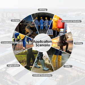 Classic PVC Rubber Rain <strong>Boots</strong> <strong>Men</strong> Women and Children <strong>Wellington</strong> Style Lightweight for Winter Summer and Autumn Seasons - Product Image 4