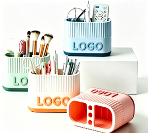 Promotion Custom LOGO <b>Desktop</b> Stationery <b>Organizer</b> Pen Stand Stationery Colorful <b>Desktop</b> Storage Box <b>Desktop</b> Storage Shelf - Product Image 1