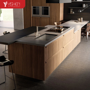 Alta <span class=keywords><strong>cucina</strong></span> lucida isola rubinetto lavello parete di lusso mobile a basso prezzo modulare in pietra sinterizzata appartamento di fascia alta mobili da <span class=keywords><strong>cucina</strong></span> - Product Image 5