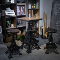 Neues Design Restaurant Möbel Turm Metall runden Tisch antiken Industrie Bar quadratischen Tisch