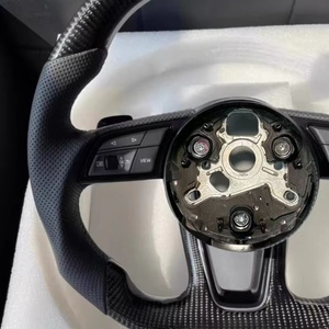 Volante de cuero personalizado para Audi A4 A3 A5 A6 B6 RS7 SQ8 RS6 C8 RS3 SQ5 Q3 R8 Q7 Q8 A8 <span class=keywords><strong>A1</strong></span> RS5 A7 - Product Image 4
