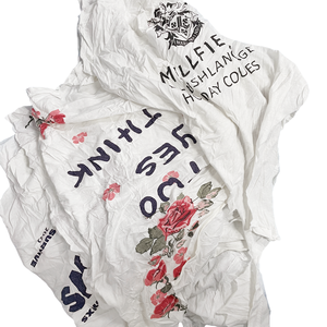 <strong>White</strong> Print Cleaning Cotton Rags Cleaning Cloth Mixed <strong>Used</strong> Rags <strong>Used</strong> Clothing T <strong>Shirt</strong> - Product Image 1