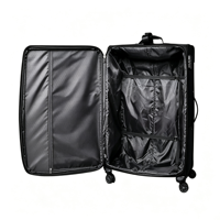 Valise trolley de qualité supérieure en tissu Oxford pour affaires avec compartiment pour ordinateur portable et roulettes silencieuses