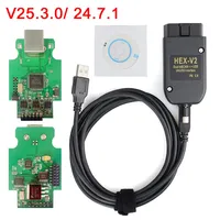 Escáner OBD2 VAGCOM 253 HEX V2 para VW Audi Skoda Seat-USB Multi-idioma para Herramienta