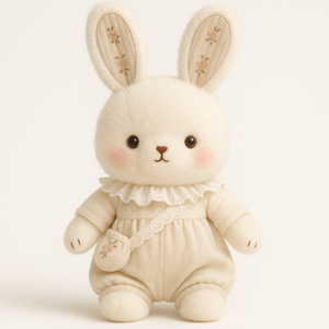 OEM lindo dibujos animados impreso conejo de peluche muñeca flor falda orejas grandes conejo muñeca niña <span class=keywords><strong>Bonnie</strong></span> conejo regalo de vacaciones - Product Image 1
