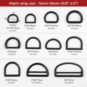 Accesorios de bolsa de 1 pulgada, anillo de arcoíris D dorado, <span class=keywords><strong>Collar</strong></span> de perro, anillo personalizado, <span class=keywords><strong>Hardware</strong></span> de bolso de 15, 25, 38 y 40mm, hebilla de Metal, d-rings - Product Image 4