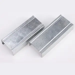 Quilla de acero galvanizado para paneles de yeso, metálico perno/pista/Omega/C/U, componentes de rejilla de techo
