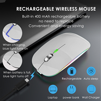 Souris vibrante d'ordinateur sans fil Bt 2.4Ghz avec jiggler intégré pour rester actif indétectable