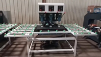 Perceuse pour verre à trois têtes Machine de traitement du verre Perceuse pour verre
