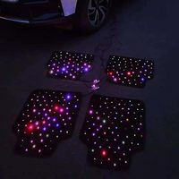 Tapis de sol Starlight pour voiture avec éclairage LED à fibres optiques, contrôle par application/télécommande/musique