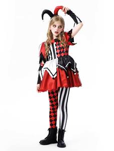 Disfraz de Payaso Espeluznante para Niñas, Halloween 2026, Divertido y Terrorífico, para Representaciones Escénicas, Cosplay, Carnaval, Fiestas - Product Image 1