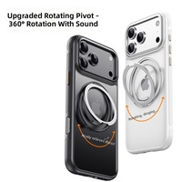 Coque de téléphone de luxe antichoc IDEAL Factory pour iPhone 16 17 18 Pro Max avec anneau magnétique et bouton de contrôle de caméra IA