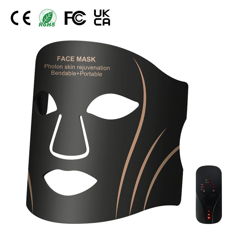 2026 LED Light Facial Mask Red Infrared 7 Colors Home Use Portable Balance Oil Repair Skin Enhance Blood Circulation