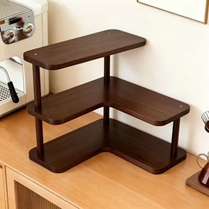 <b>Desktop</b> <b>Shelf</b> 3 Tier Corner Storage Organizer For Cups Coffee Mugs Tea Sets Kitchen Counter Space Saving Rack - Product Image 3